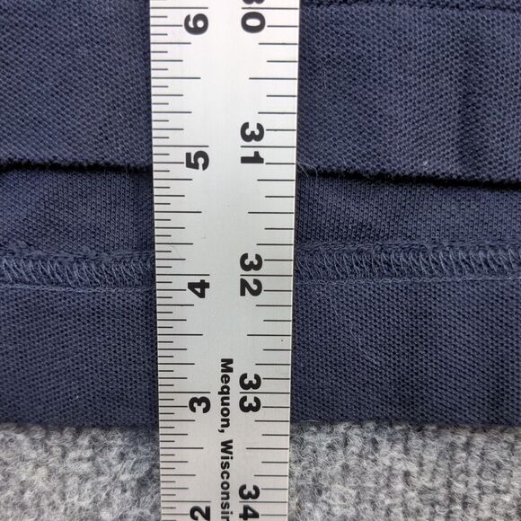 Devon & Jones Men's Irwin Racing Polo Shirt Blue Large Short Sleeve Logo Cotton - Picture 11 of 12